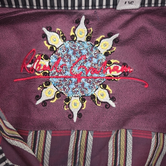 Robert Graham Multicolor Striped Button Down Shirt Size L - Picture 9 of 9